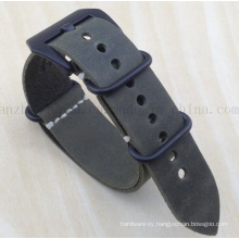 OEM Logo Hot Sale Adjustable Flock Leather Watch Strap